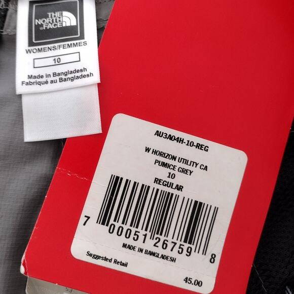 The North Face Gray Horizon Nylon Utility Capri/Cropped Pants UPF 30 Women's 10 - Picture 12 of 16